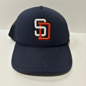 Navy Blue San Diego Padres ‘47 Throwback Trucker Hat OSFA